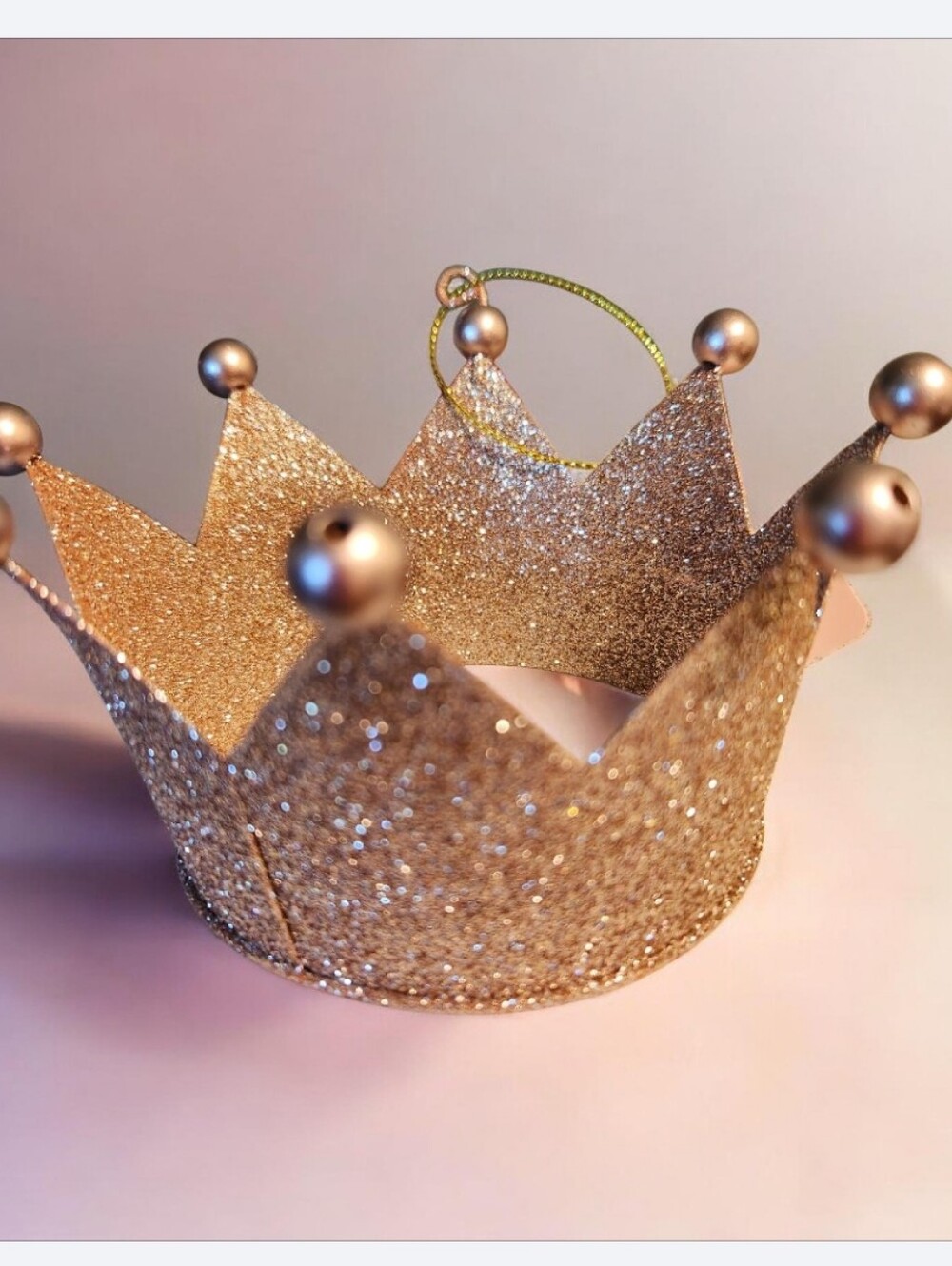 Sparkling Gold & Silver Crown Decor